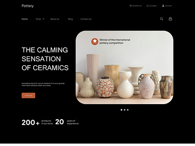 Pottery And Ceramics app design figma expert front end ui ux webdesign webflow wireframing wordpress