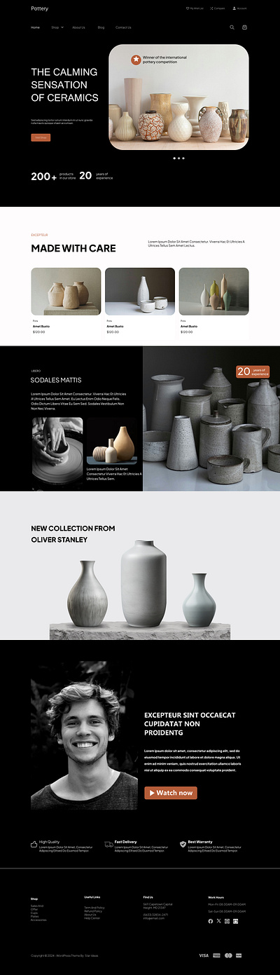 Pottery And Ceramics app design figma expert front end ui ux webdesign webflow wireframing wordpress