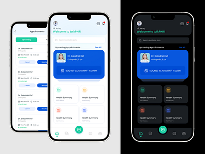 talkPHR App UI Design