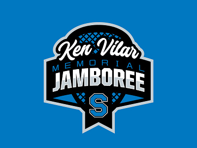 Ken Vilar Memorial Jamboree black blue branding grey lacrosse logo sportdesign sportsdesigner sportslogo vector