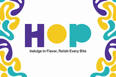 HOP Restaurant Visual Identity branding graphic design illusration logo print