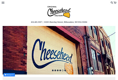 Cheesehead Factory (Shopify UI development)