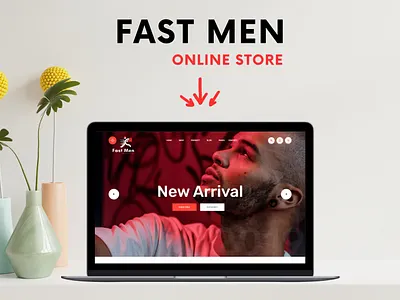 Men Fashion Online Store branding clothing website online store website ui uiux web design website wordpress