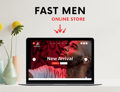 Men Fashion Online Store branding clothing website online store website ui uiux web design website wordpress