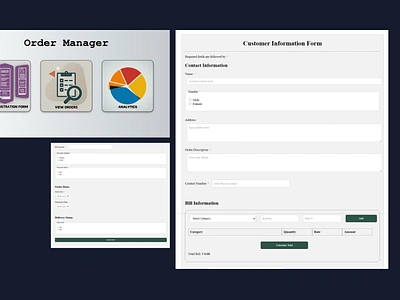 Order Manager App css firebase html js ui ux whatsapp api