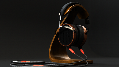 headphone 3d design graphic design