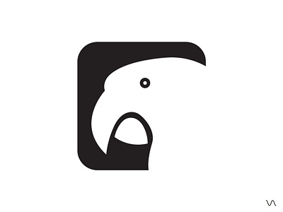 parrot animal logo bird logo brand branding design elegant flat free animal graphic design logo logo designer negative space logo simple logo unique vector