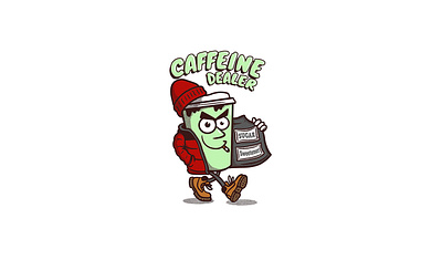 Caffeine Dealer animation art artwork character coffee comic comic strip dealer design draw drawing graphic design illustration logo motion graphics