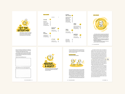 Editorial design for independent wellbeing book book book cover design book design editorial design graphic design health illustration illustrator indesign interactive book layout design page formatting print design typography wellbeing wellness