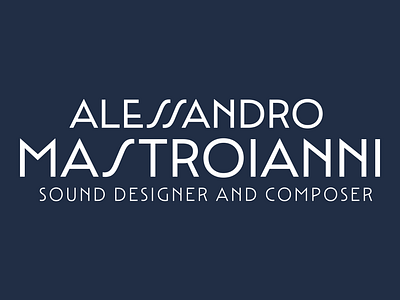 Design for Alessandro Mastroianni website design