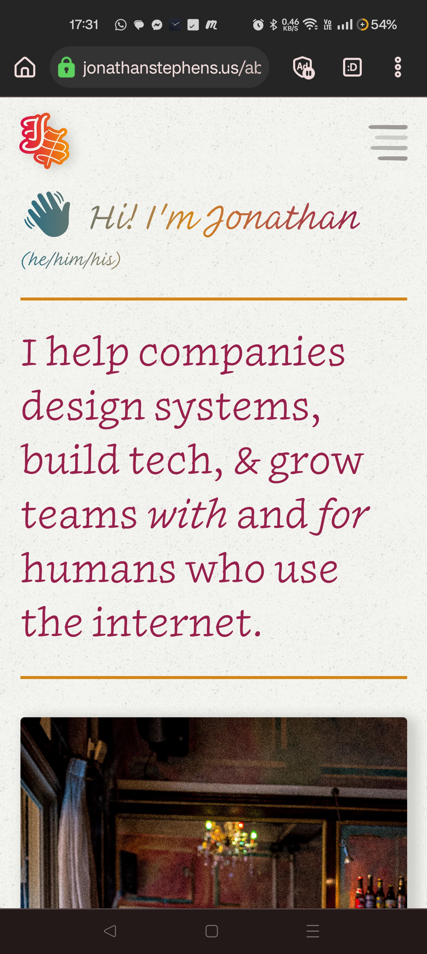 Portfolio Progress — Screenshot inkwell kirby cms leadership leadership portfolio personal website portfolio website