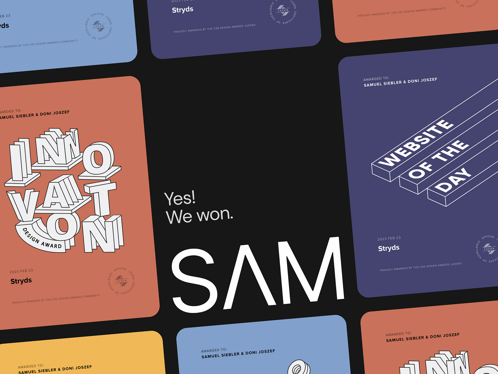 My first CSS Design award by Samuel Siebler on Dribbble