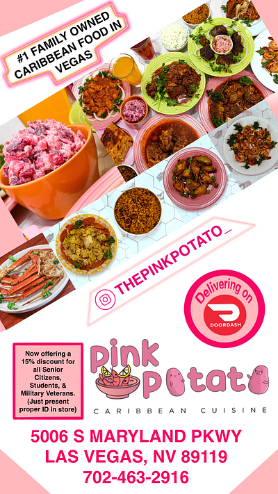 Pink Potato flyer advertisement design flyers graphic design