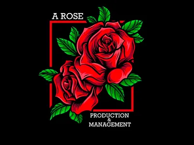 A rose production & management branding graphic design logo production
