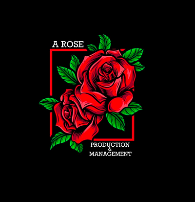 A rose production & management branding graphic design logo production