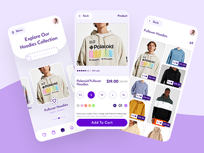 Clothing Store App Design designer store