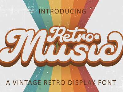 Retro Music baby chunky chunky font chunky fonts cute font font fonts funky funky font groovy groovy font lovely music old style retro font retro fonts script script font tshirt vintage font