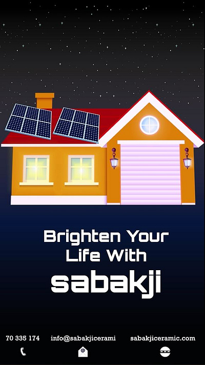 SABAKJI solar panels animation graphic design motion graphics