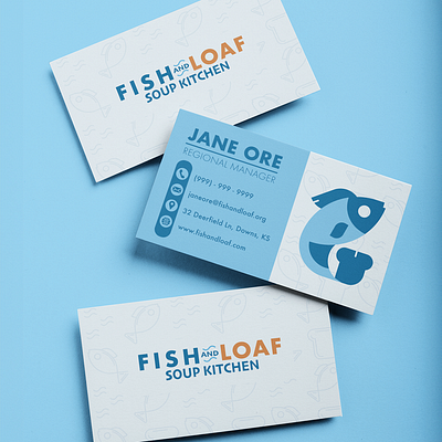 Fish and Loaf Business Cards adobe adobe illustrator brand design branding business cards card design design student graphic design logo logo design print student work vector vector illustration visual identity