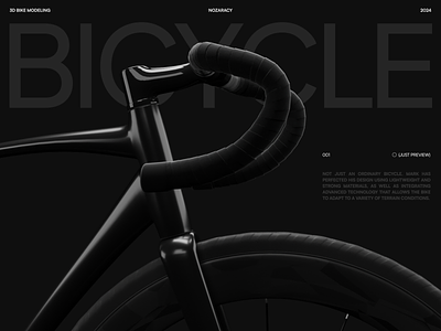 3D Bike Product Render Concept 3d bicycle bike blender blender 3d design mountain bike render sport typography