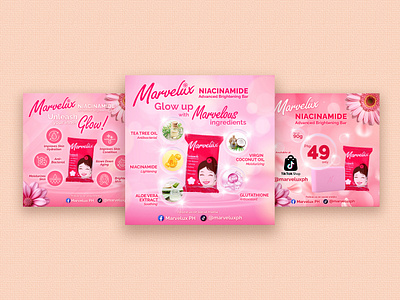 Marvelux Soap Social Media Pubmats branding facebook graphic design marketing social media