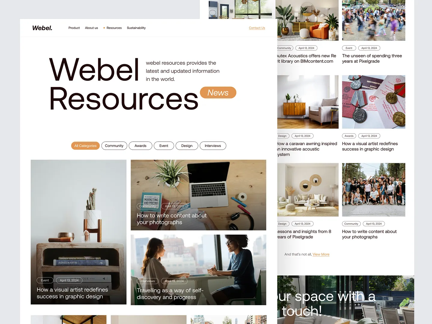 Explore Innovative Design Ideas on Webel's Furniture Website