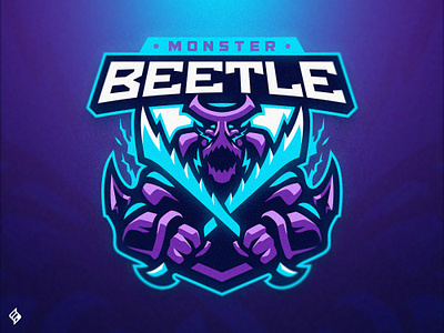 MONSTER BEETLE badass beetle branding esports gaming graphic design illustration logo logotype mascot sports twitch ui warrior youtube