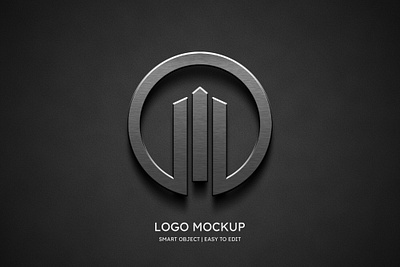 3D Logo Mockup Free Download luxurious