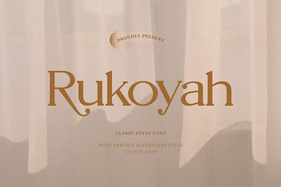 Rukoyah Modern Serif beauty classy serif decorative font fashion font luxury font minimalist font quote font watermark font