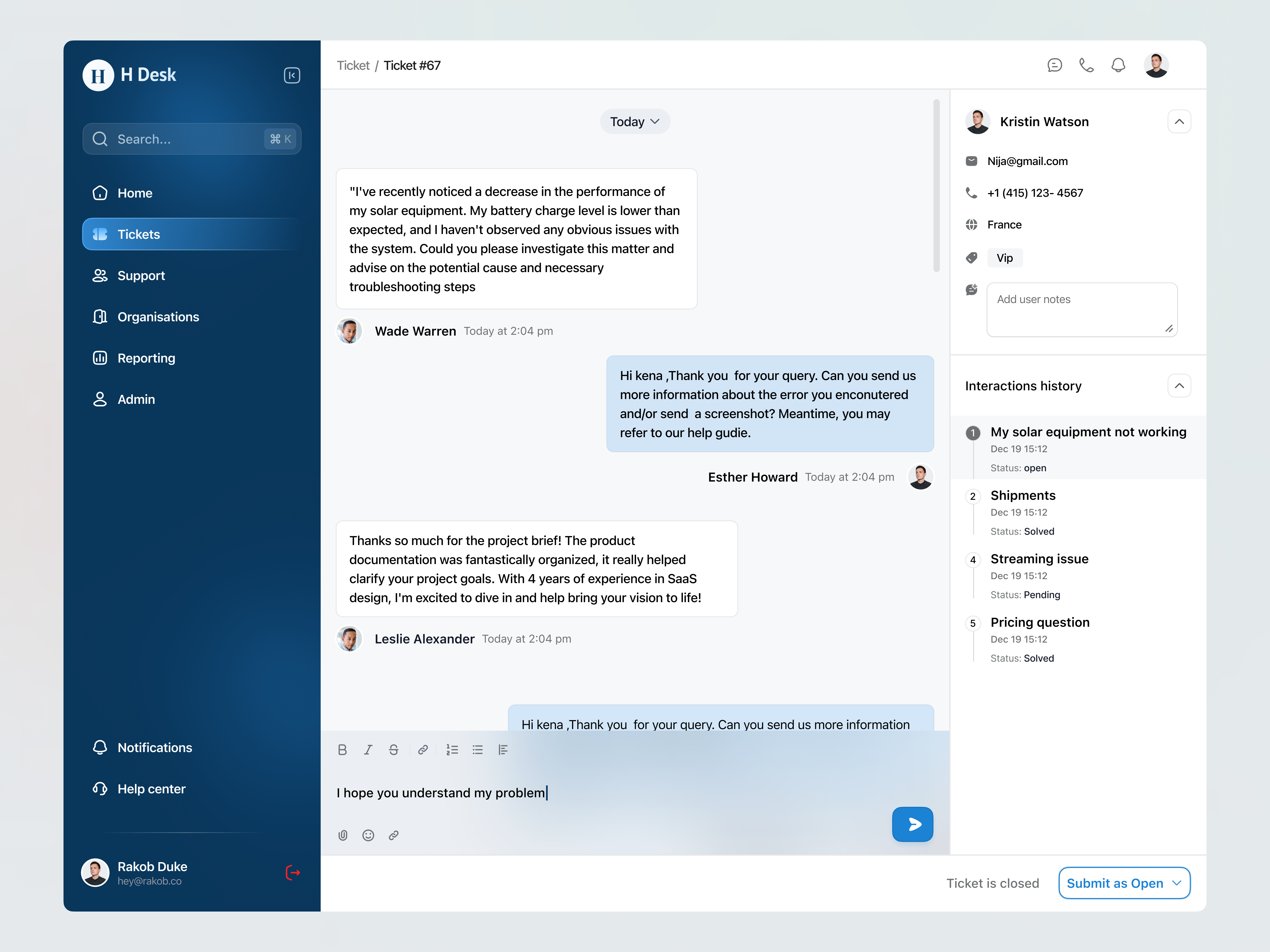 Ticket messaging system ai chatbot chat application chat apps chat conversation chat interface customer engagement customer service customer support dashboard dashboard design online support online ticket booking app support support tickets webapp