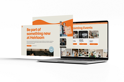 Heirloom Church | Custom Website branding christian church church website design graphic design sermon series ui