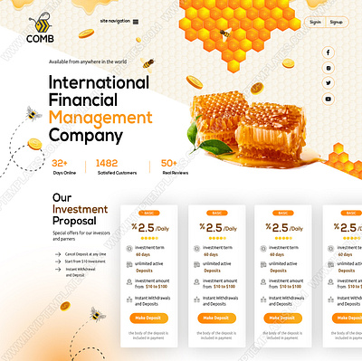 Unique HYIP Template: Elevate Your Site Today! animation branding cryptocurrency design goldcoders hyip template graphic design hyip hyip design hyip template hyip website template illustration investment investment platform template ui ux vector web design website design website template
