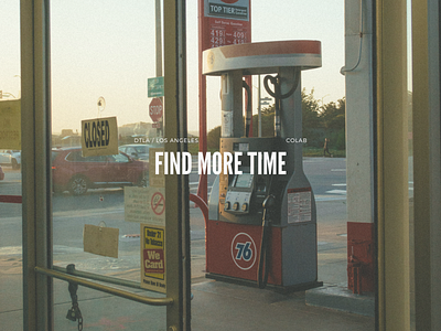 find more time. branding design graphic design typography ui