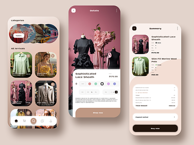 E-Commerce app design alif app buy design details dress e commerce ecomerce ecommerce home page reza shop shopping app summery website