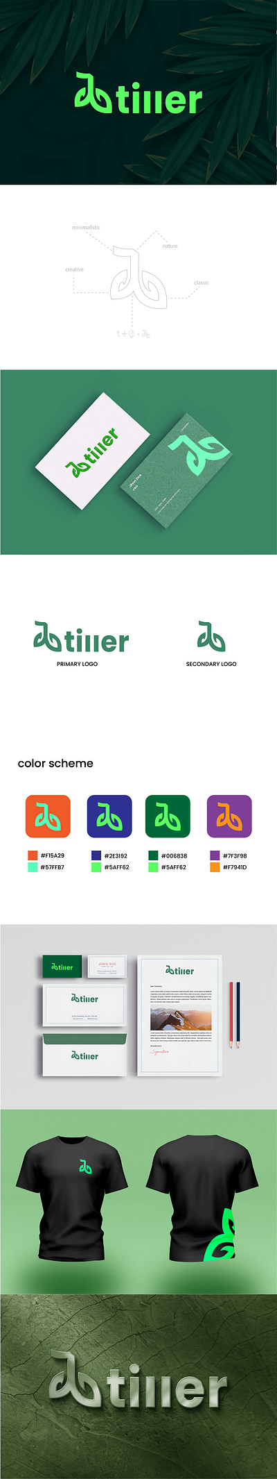 Tiller Logo Design branding design graphic design logo