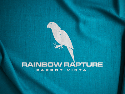 RAINBOW RAPTURE LOGO bird bird logo branding design graphic design illustration logo parrot parrot logo