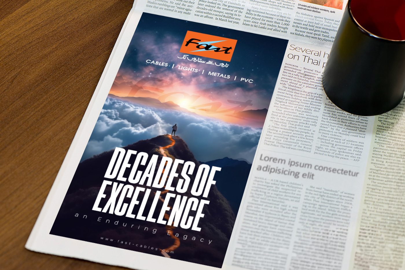 Fast Lights Newspaper Ad leading ad newspaper ad press ad print ad success ad