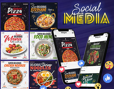 Restaurant Social Media Post Design ad design advertisment alnurtarique banner design brand identity branding flyer design food social media post graphic design robi khan social media ad social media post social media post design