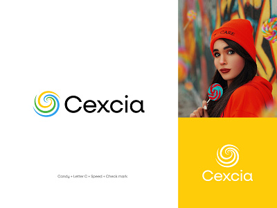 Cexcia, logo identity abstract logo app icon brand development brand identity branding business logo c logo candy letter logo candy logo candy shop logo creative logo design logo design logo designer logo identity logos minimalist logo modern logo professional logo timeless logo