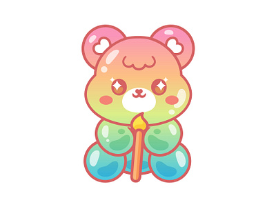 Jelly Bear animal bear cartoon character cute icon illustration jelly mascot sweet