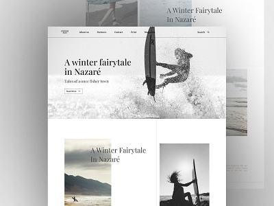 UI Design for Strange Seas brand branding design digital digital art feminine graphic design identity branding minimal modern sport surfing ui ui design ui ux ui ux design ux ux design website website design