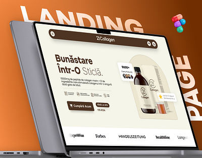 Thankfully designed 21collagen's Landing page by Figma 21collagen branding figma landing page design landing page website medecine website online buy and sell online store sales funnel ui ux web design website design website designing woocommerce wordpress