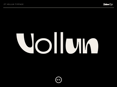 ZT Vollun branding design display fon font graphic design logo typography