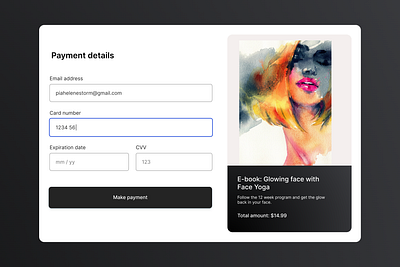 Credit Card Checkout (modal) checkout dailyui design graphic design ui visualdesign