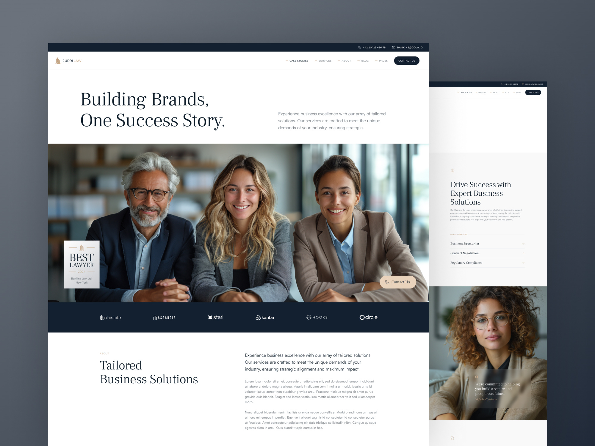 Jurri - Lawyer & Consulting Website Template attorney blog branding consulting design ecommerce law lawyer template ui webdesign webflow website