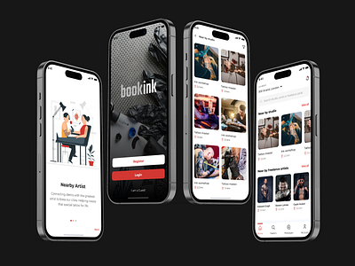 Tattoo Booking App appdesign mobileapp tattoo booking app uiux