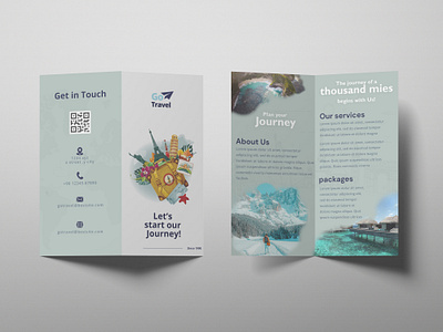 Travel Brochure branding graphic design poster design ui visual design