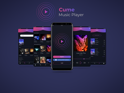 Music Player Mobile App UI alnurtarique app development app ui design branding graphic design mobile app mobile app ui robi khan ui ui design ui ux ux design