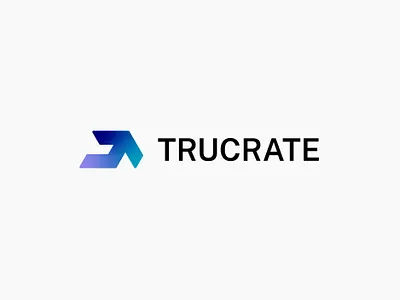 Trucrate - Logo Design For Sale brand identity branding clever creative for sale unused logo icon lettermark logo logo design minimalist monogram negative space ram evercrest rebrand rebranding smart t typography ui wordmark