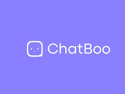 ChatBoo Logo Design brand identity branding chat clever creative for sale unused logo lettermark logo logo design logofolio mark minimal minimalist monogram negative space logo ram evercrest smart startup ui wordmark